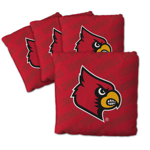 Louisville Cardinals Cornhole Bags  4 Pack - Red