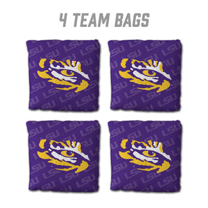 LSU Tigers Cornhole Bags  4 Pack - Purple