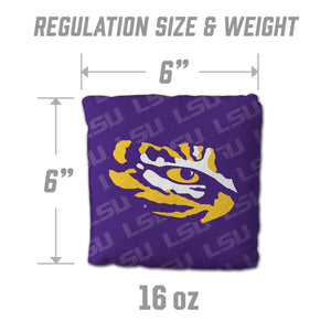 LSU Tigers Cornhole Bags  4 Pack - Purple