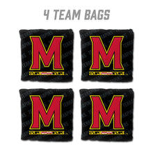 Maryland Terrapins Cornhole Bags  4 Pack - Black