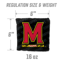 Maryland Terrapins Cornhole Bags  4 Pack - Black