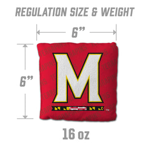 Maryland Terrapins Cornhole Bags  4 Pack - Red