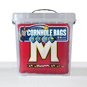 Maryland Terrapins Cornhole Bags  4 Pack - Red