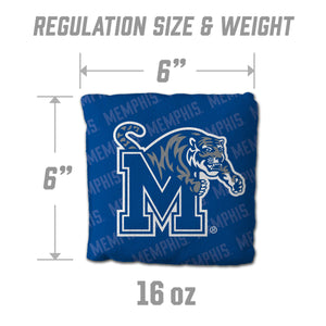 Memphis Tigers Cornhole Bags  4 Pack - Blue