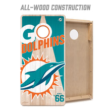 Miami Dolphins 2'x4' Cornhole Game with Bags