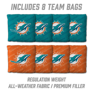 Miami Dolphins 2'x4' Cornhole Game with Bags
