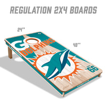 Miami Dolphins 2'x4' Cornhole Game with Bags
