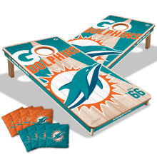Miami Dolphins 2'x4' Cornhole Game with Bags
