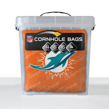 Miami Dolphins Cornhole Bags 4 Pack - Orange
