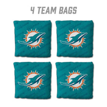 Miami Dolphins Cornhole Bags 4 Pack - Teal