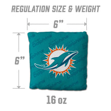 Miami Dolphins Cornhole Bags 4 Pack - Teal
