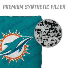 Miami Dolphins Cornhole Bags 4 Pack - Teal