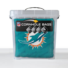 Miami Dolphins Cornhole Bags 4 Pack - Teal