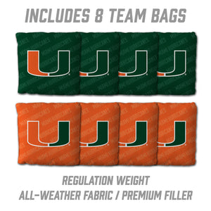 Miami Hurricanes 2'x4' Cornhole Game with Bags