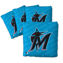 Miami Marlins Cornhole Bags - 4 Pack - Teal