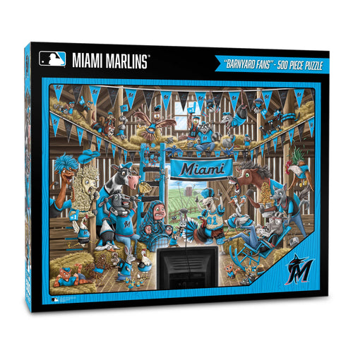 Miami Marlins Barnyard Fans 500 Piece Puzzle