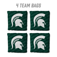 Michigan State Spartans Cornhole Bags  4 Pack - Green
