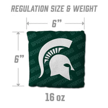 Michigan State Spartans Cornhole Bags  4 Pack - Green
