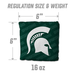 Michigan State Spartans Cornhole Bags  4 Pack - Green