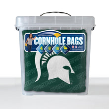 Michigan State Spartans Cornhole Bags  4 Pack - Green