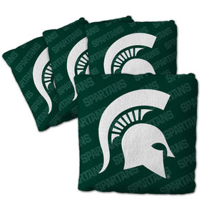 Michigan State Spartans Cornhole Bags  4 Pack - Green