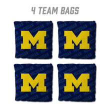 Michigan Wolverines Cornhole Bags 4 Pack - Blue