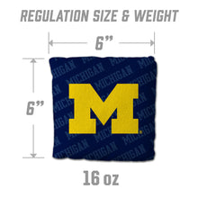 Michigan Wolverines Cornhole Bags 4 Pack - Blue
