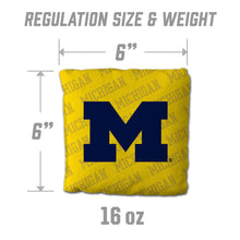 Michigan Wolverines Cornhole Bags 4 Pack - Yellow