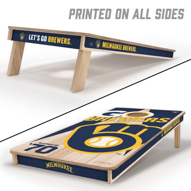 Milwaukee Brewers 2'x4' Cornhole Game with Bags