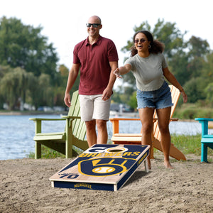 Milwaukee Brewers 2'x4' Cornhole Game with Bags