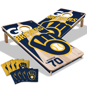 Milwaukee Brewers 2'x4' Cornhole Game with Bags