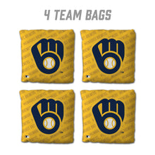 Milwaukee Brewers Cornhole Bags - 4 Pack - Yellow