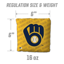 Milwaukee Brewers Cornhole Bags - 4 Pack - Yellow