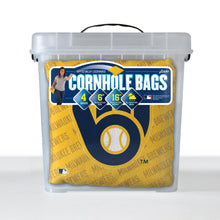 Milwaukee Brewers Cornhole Bags - 4 Pack - Yellow