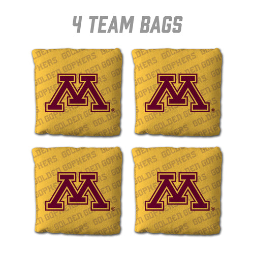 Minnesota Golden Gophers Cornhole Bags  4 Pack - Yellow