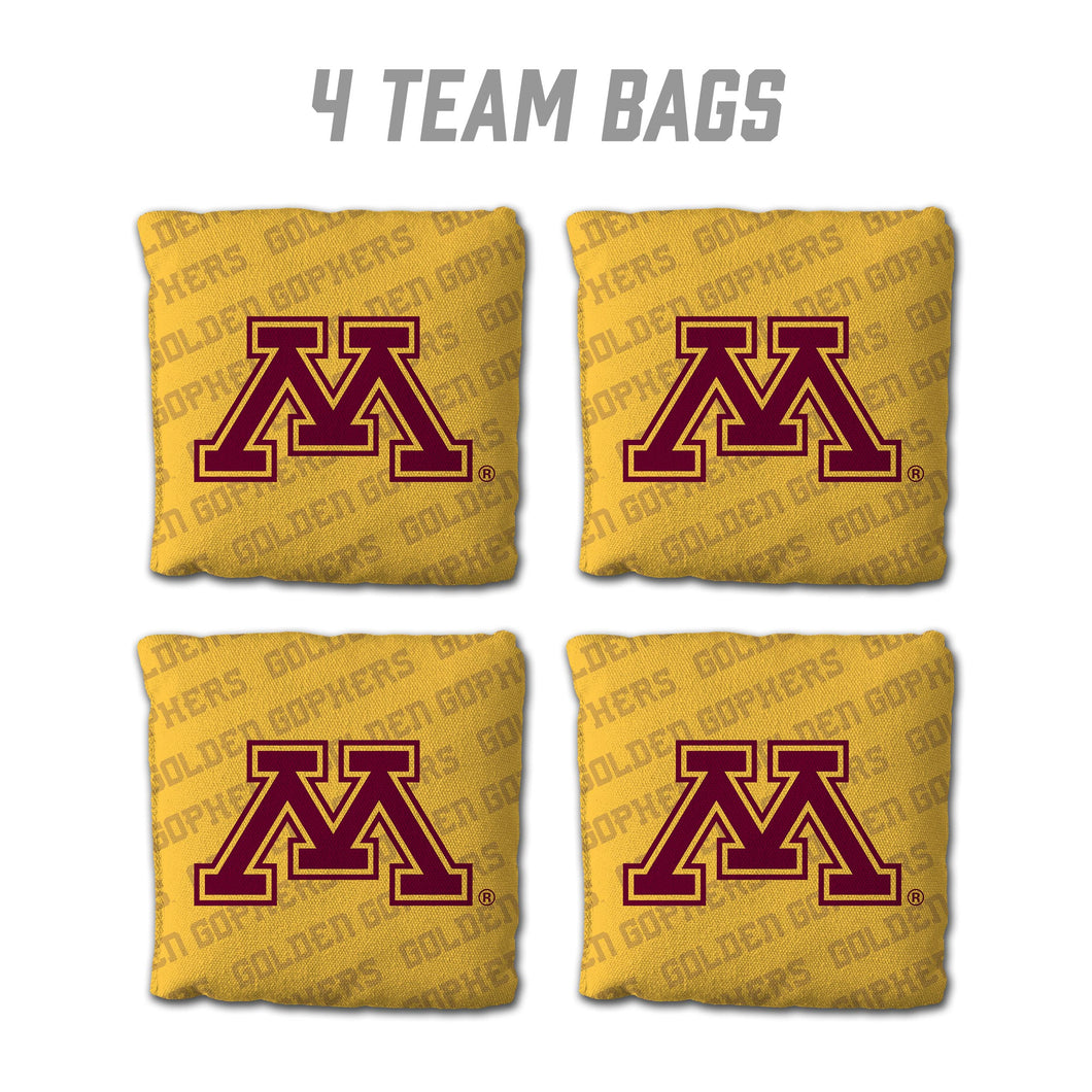 Minnesota Golden Gophers Cornhole Bags  4 Pack - Yellow
