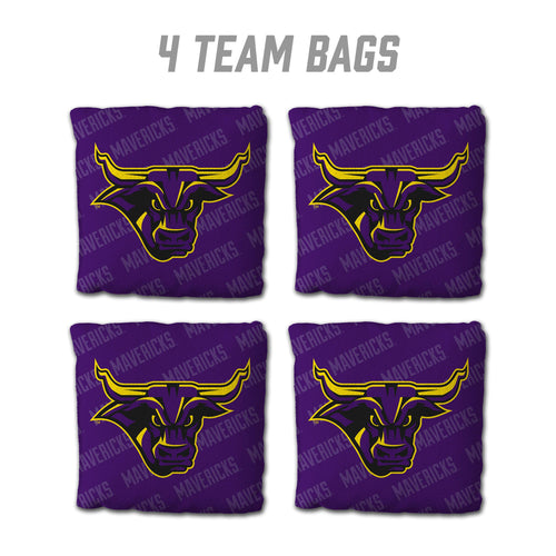 Minnesota State Mavericks Cornhole Bags  4 Pack - Purple