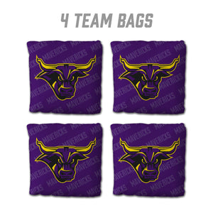 Minnesota State Mavericks Cornhole Bags  4 Pack - Purple