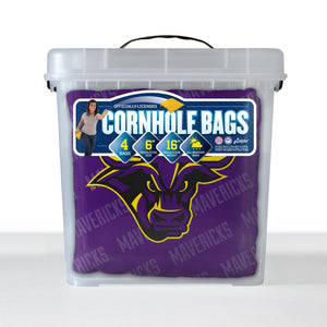 Minnesota State Mavericks Cornhole Bags  4 Pack - Purple