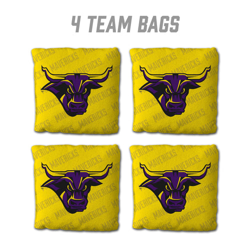 Minnesota State Mavericks Cornhole Bags 4 Pack - Yellow