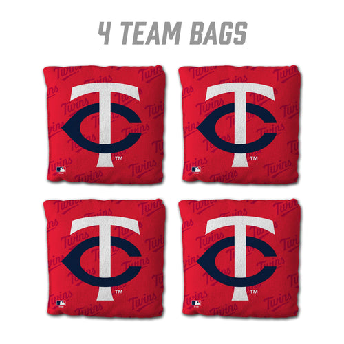 Minnesota Twins Cornhole Bags - 4 Pack - Red