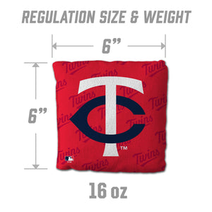 Minnesota Twins Cornhole Bags - 4 Pack - Red