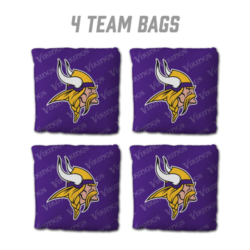 Minnesota Vikings Cornhole Bags 4 Pack - Purple