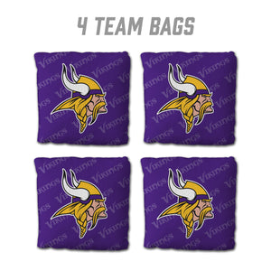Minnesota Vikings Cornhole Bags 4 Pack - Purple