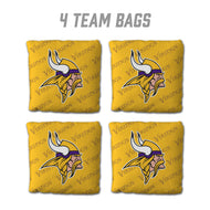 Minnesota Vikings Cornhole Bags 4 Pack - Yellow