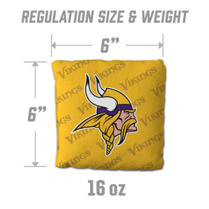 Minnesota Vikings Cornhole Bags 4 Pack - Yellow