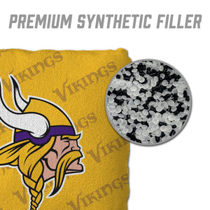 Minnesota Vikings Cornhole Bags 4 Pack - Yellow