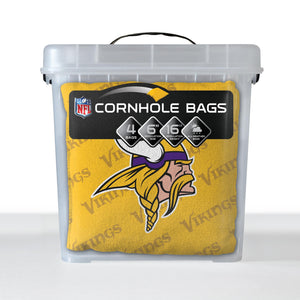 Minnesota Vikings Cornhole Bags 4 Pack - Yellow