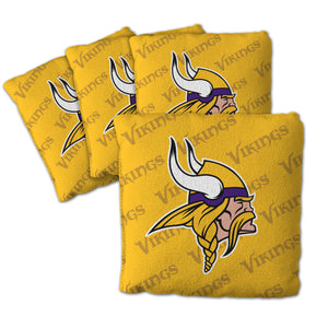 Minnesota Vikings Cornhole Bags 4 Pack - Yellow