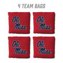 Mississippi Rebels Cornhole Bags  4 Pack - Red